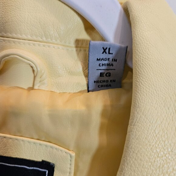 Levi Faux Leather Moto Jacket Size XL - Picture 7 of 15